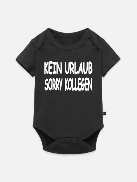 Urlaub - Baby Premium Kurzarmbody - Schwarz