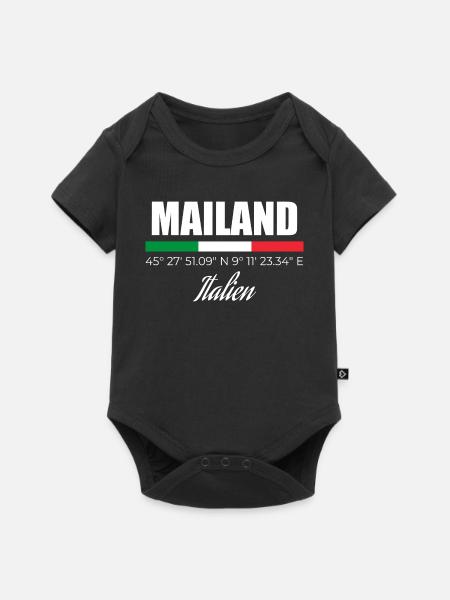 Mailand - Baby Premium Kurzarmbody - Schwarz