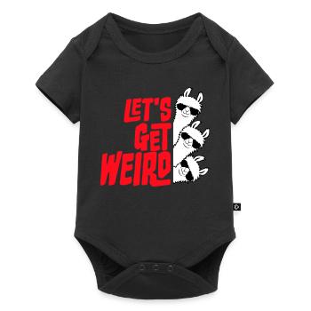 Let's Get Weird 3 Llama Friends Team Sunglasses - Baby Premium short-sleeve bodysuit - black - Front