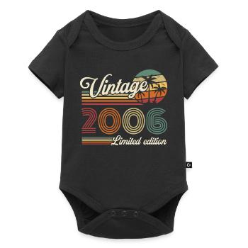 Original 2006 Jahrgang Vintage Geburtstag Retro - Baby Premium Kurzarmbody - Schwarz - Vorne