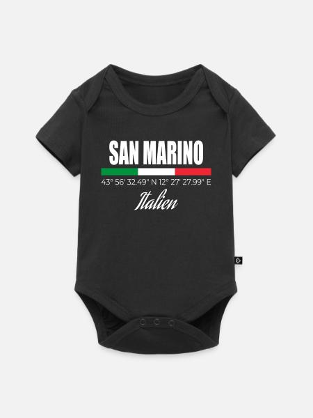 San Marino - Baby Premium Kurzarmbody - Schwarz