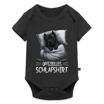 Official Cane Corso Dog Sleep Shirt - Baby Premium short-sleeve bodysuit - black - Front