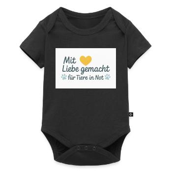 For animals in need - Baby Premium short-sleeve bodysuit - black - Front
