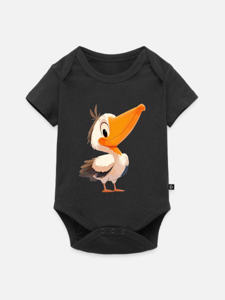 Pelikane Pelikan - Baby Premium Kurzarmbody - Schwarz