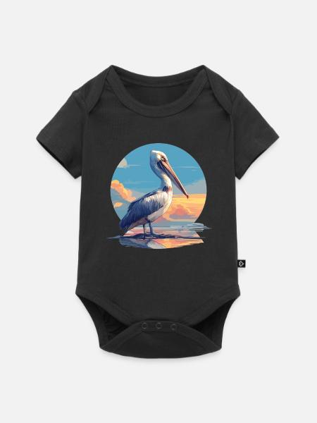 Pelikane Pelikan - Baby Premium Kurzarmbody - Schwarz
