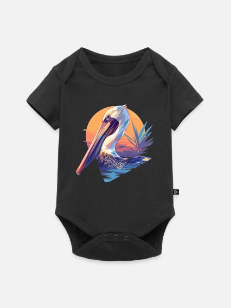 Pelikane Pelikan - Baby Premium Kurzarmbody - Schwarz
