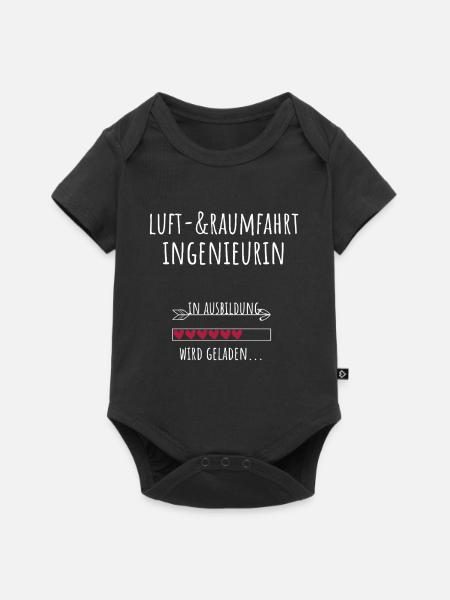 Luft- & Raumfahrtingenieurin Student Ausbildung - Baby Premium Kurzarmbody - Schwarz