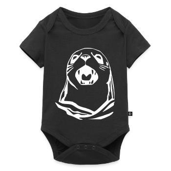 Cadeau de t-shirt Seal Seal - Body à manches courtes Premium Bébé - noir - Devant