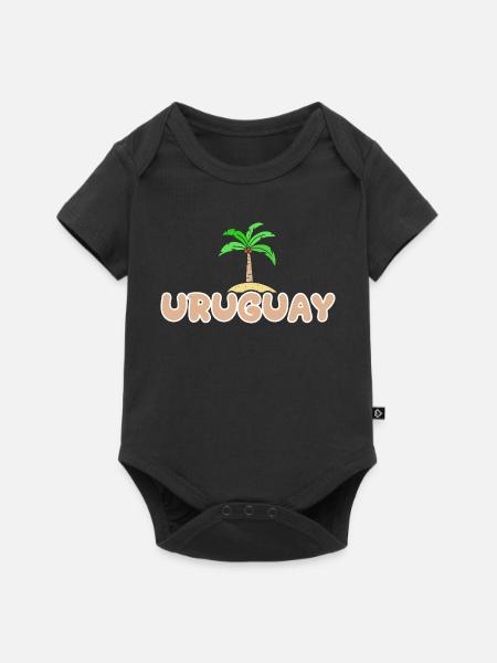 Uruguay als Uruguay - Baby Premium Kurzarmbody - Schwarz