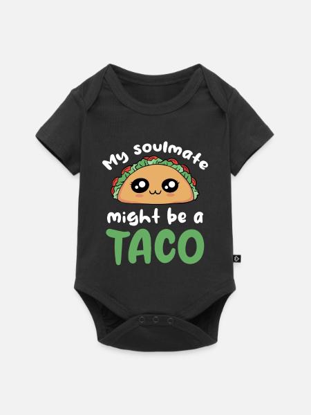 Mein Seelen Taco - Baby Premium Kurzarmbody - Schwarz