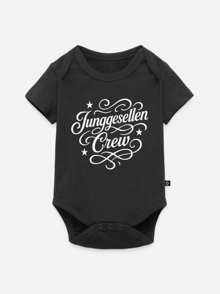 Junggesellen Crew - Baby Premium Kurzarmbody - Schwarz