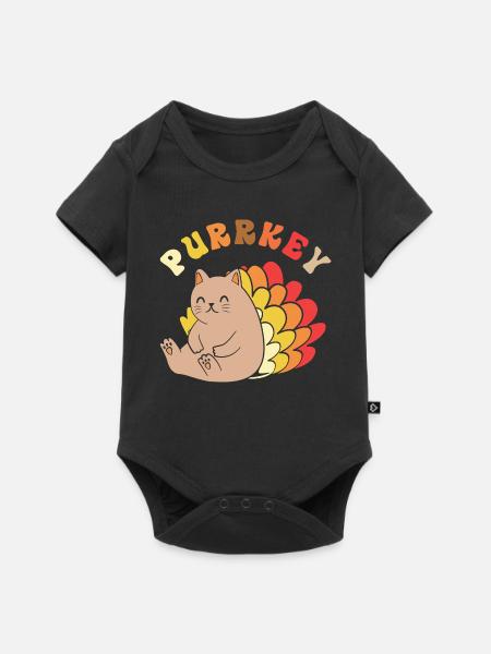 Thanksgiving Mama Mutter Oma Großmutter - Baby Premium Kurzarmbody - Schwarz
