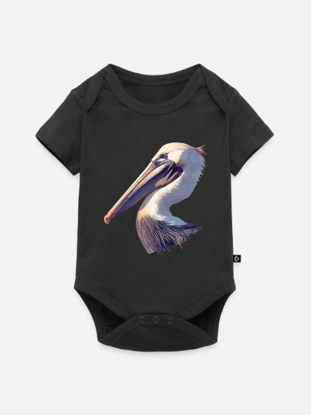 Pelikane Pelikan - Baby Premium Kurzarmbody - Schwarz