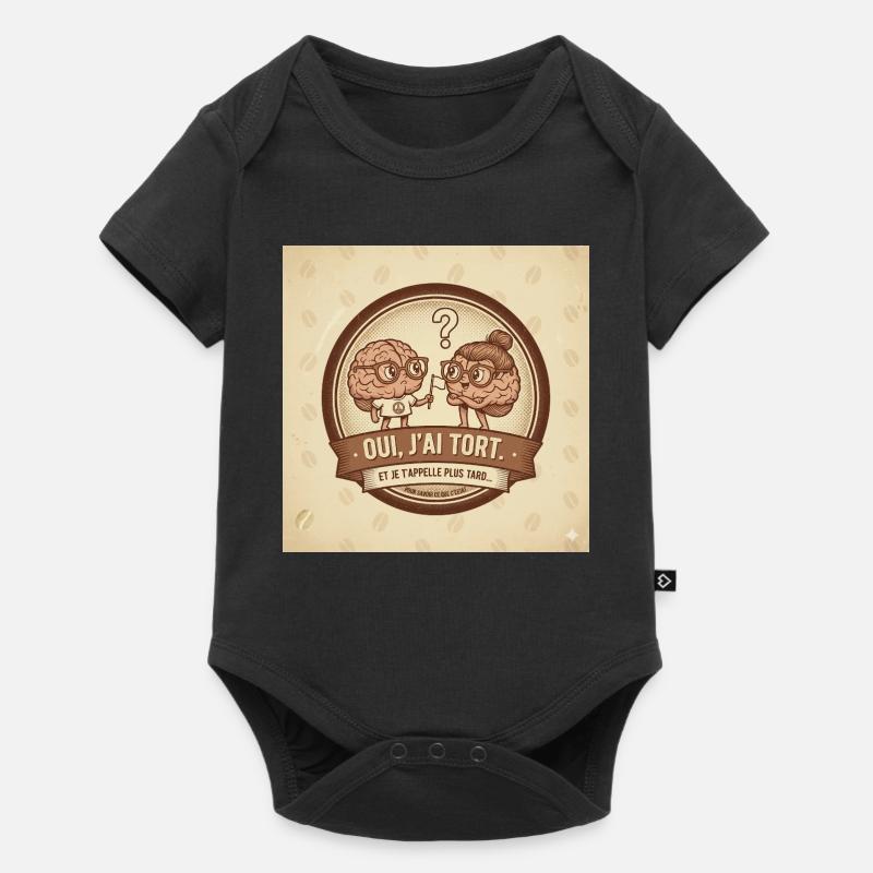 I'm Wrong - Duo Brain - Baby Premium short-sleeve bodysuit - black