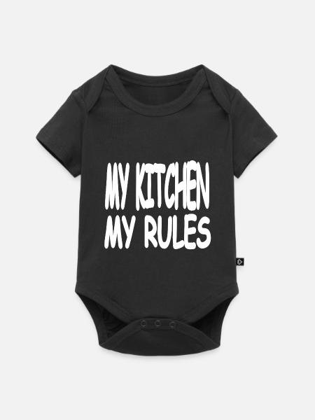 Küche - Baby Premium Kurzarmbody - Schwarz