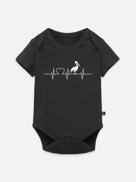 Pelikane Pelikan - Baby Premium Kurzarmbody - Schwarz