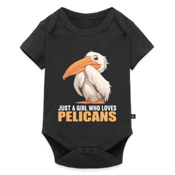 Pelicans Pelican - Baby Premium short-sleeve bodysuit - black - Front