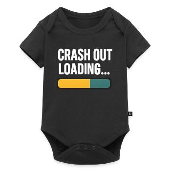 Crash Out Loading Bar, drôle de dicton - Body à manches courtes Premium Bébé - noir - Devant
