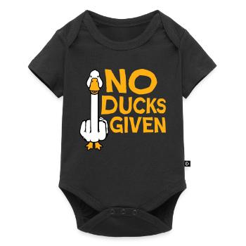 Goose No Ducks Given Middle Finger Naughty Duck Cool - Baby Premium short-sleeve bodysuit - black - Front