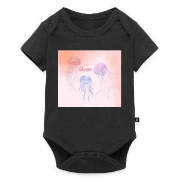 Pastel Dream Jellyfish - Baby Premium short-sleeve bodysuit - black - Front