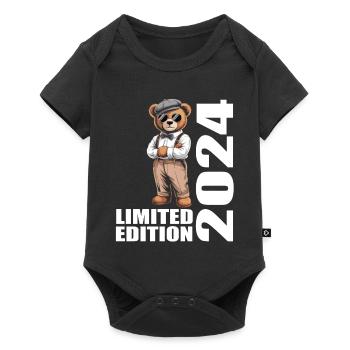 2024 Édition Limitée Ours Anniversaire 2024 - Body à manches courtes Premium Bébé - noir - Devant