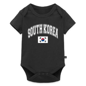 South Korea - Baby Premium short-sleeve bodysuit - black - Front