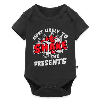 Le plus susceptible de secouer les cadeaux Noël Fun - Body à manches courtes Premium Bébé - noir - Devant