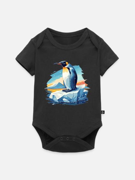 Pinguine Pinguin - Baby Premium Kurzarmbody - Schwarz