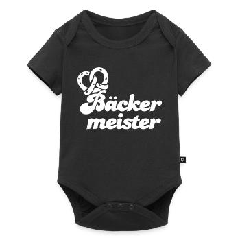 Bäckermeister - Baby Premium Kurzarmbody - Schwarz - Vorne
