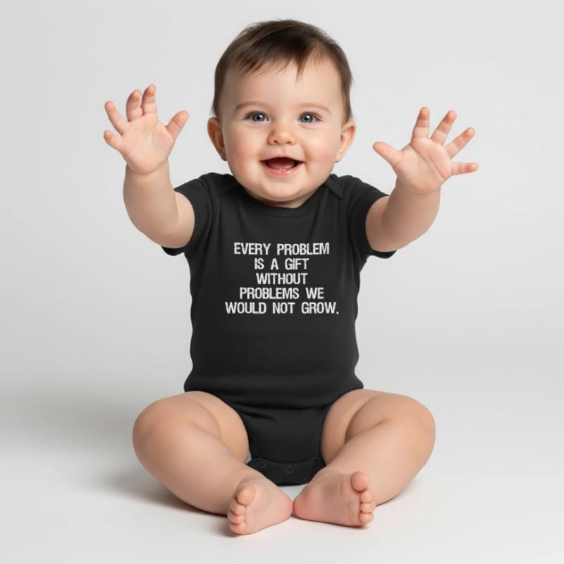every problem is a gift without problems we would Body à manches courtes Premium Bébé