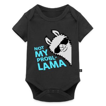 Lama Not My Problama Cool Side Sunglasses - Baby Premium short-sleeve bodysuit - black - Front