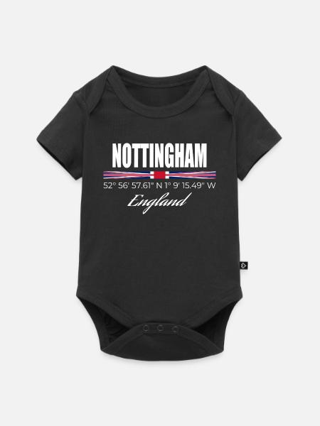 Nottingham - Baby Premium Kurzarmbody - Schwarz