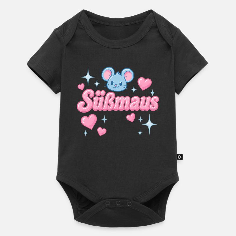 Süßmaus - y2K statement design - Baby Premium Kurzarmbody - Schwarz