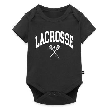 Lacrosse  - Baby Premium Kurzarmbody - Schwarz - Vorne