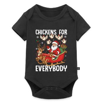 Chickens for Everybody - Baby Premium short-sleeve bodysuit - black - Front