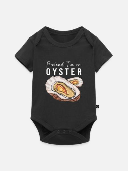 Austern - Baby Premium Kurzarmbody - Schwarz