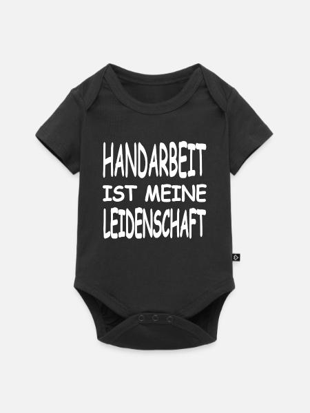 Handarbeit - Baby Premium Kurzarmbody - Schwarz