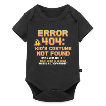 Error 404 Kinderkostüm nicht gefunden - Baby Premium Kurzarmbody - Schwarz - Vorne