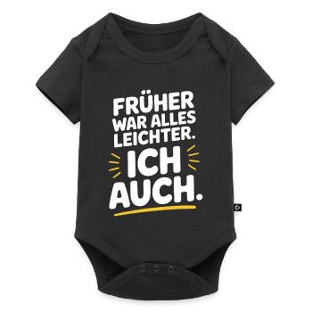 Everything used to be easier, including my 50th birthday - Baby Premium short-sleeve bodysuit - black - Front