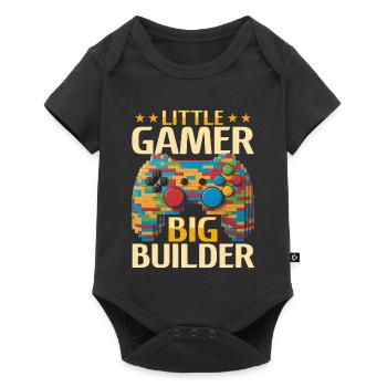 Blocs de construction Gamer Gaming Brick Builder - Body à manches courtes Premium Bébé - noir - Devant