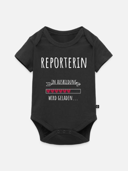 Journalismus Studentin Beruf Ausbildung Reporterin - Baby Premium Kurzarmbody - Schwarz