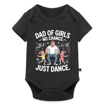 Dancing Girl Dad – No Chance, Just Dance - Body à manches courtes Premium Bébé - noir - Devant