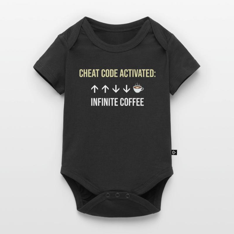 Infinite Coffee Active Cheat Code Baby Premium short-sleeve bodysuit