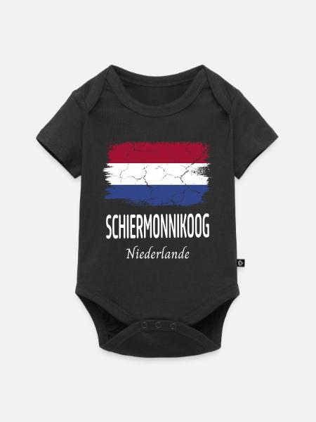 Schiermonnikoog - Baby Premium Kurzarmbody - Schwarz