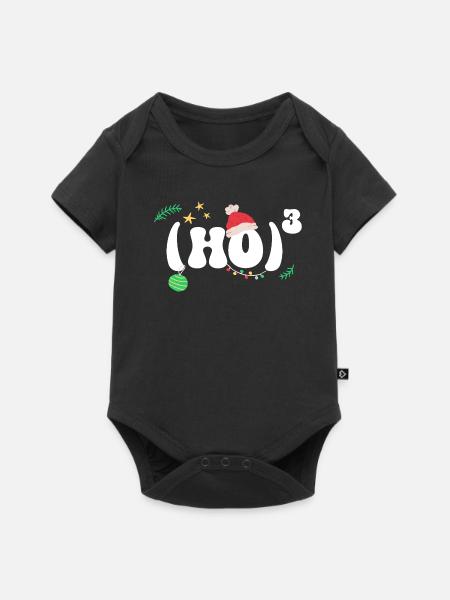 (HO)3 - Hohoho - Weihnachten Mathe - Baby Premium Kurzarmbody - Schwarz