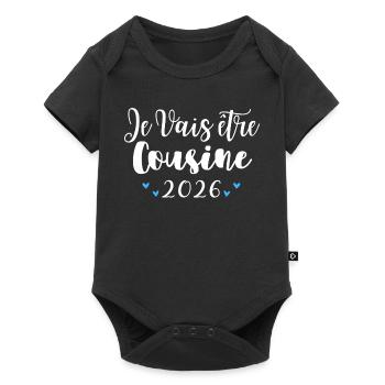 I'm going to be cousin 2026 pregnancy announcement - Baby Premium short-sleeve bodysuit - black - Front