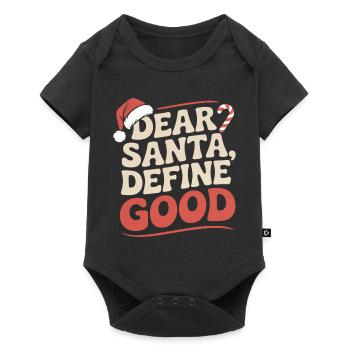 sarcastic Christmas design - Baby Premium short-sleeve bodysuit - black - Front