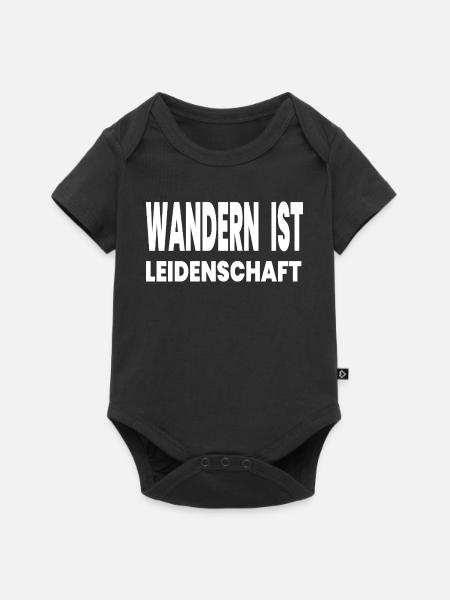 Wandern - Baby Premium Kurzarmbody - Schwarz
