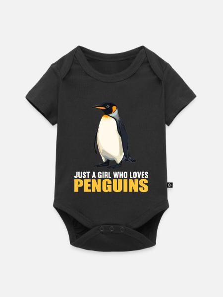 Pinguine Pinguin - Baby Premium Kurzarmbody - Schwarz