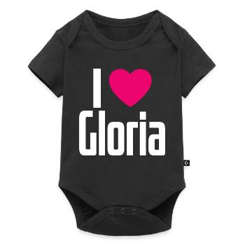I Love Gloria Pink Heart I Love Gloria - Baby Premium short-sleeve bodysuit - black - Front